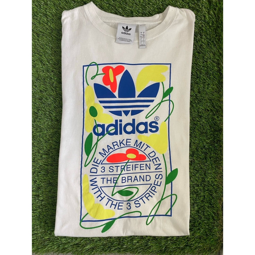 Adidas Unisex Large T-shirt Die Marken Mit Die 3 Streifen Brand the 3 Stripes